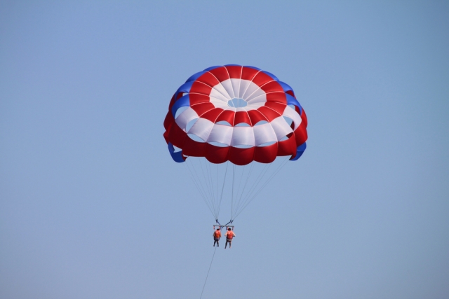 parascending en pareja